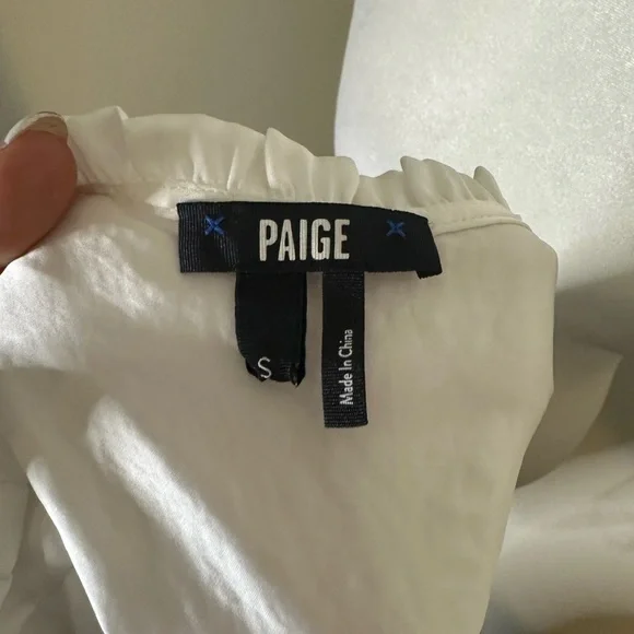 Paige Silk Elegant White Blouse - Picture 4 of 4